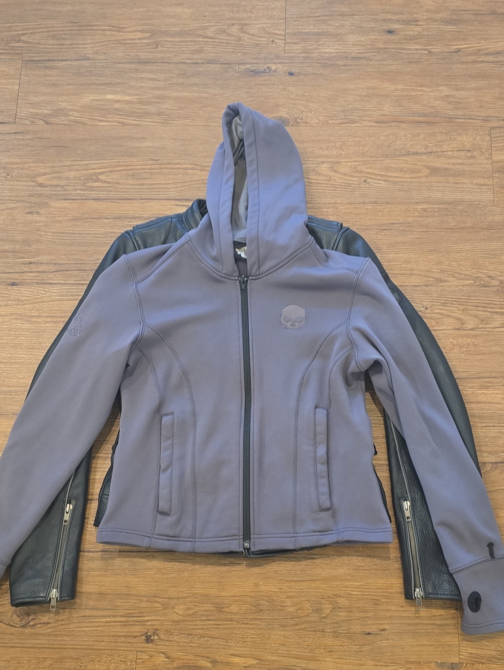 Harley-Davidson Womens Willie G Skull Black Leather Riding Jacket ~ S - Picture 7 of 9
